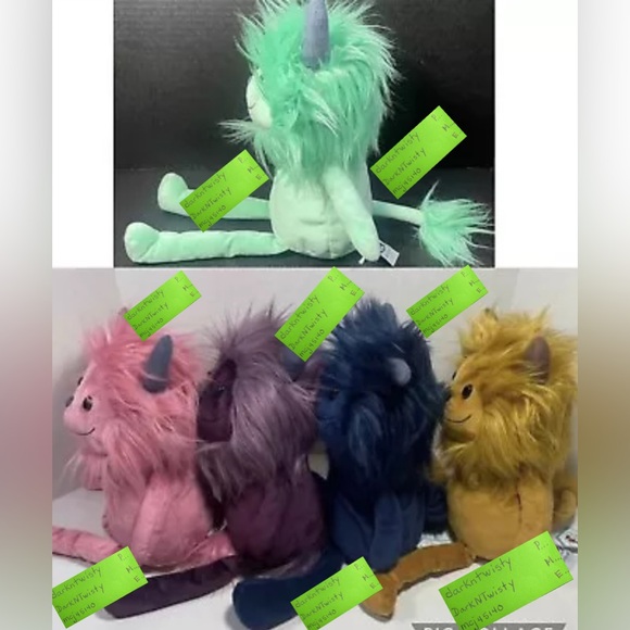 BNWT Jellycat Monster Set of 5 Cosmos, Jinx, Gibbles, Luda, Zeke! GET THEM ALL - Picture 3 of 15